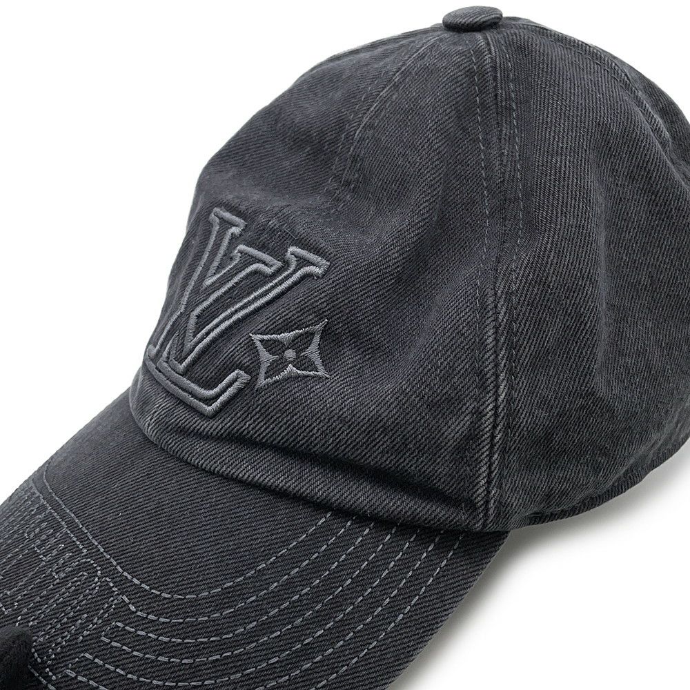 ルイヴィトン キャップ LV デニム ウォッシュド コットン M5235L LOUIS VUITTON 帽子
