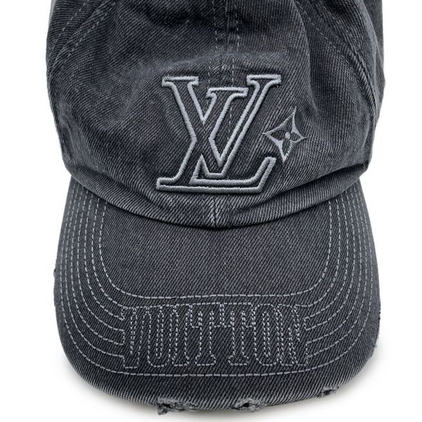 ルイヴィトン キャップ LV デニム ウォッシュド コットン M5235L LOUIS VUITTON 帽子