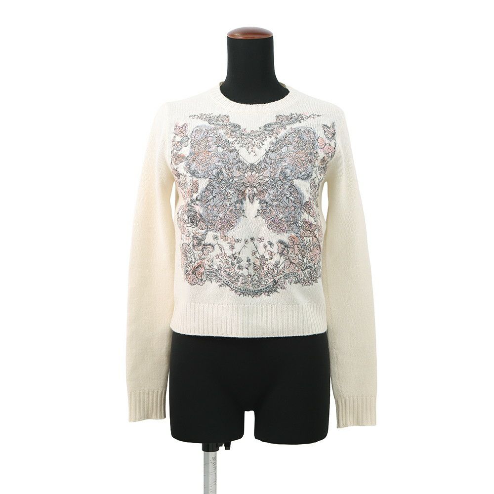 クリスチャン・ディオール ニット Butterfly Around The World セーター レディースサイズ34 414S57AM078 トップス