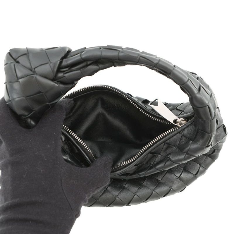 ボッテガヴェネタ ハンドバッグ イントレチャート ミニ ジョディ ラムスキン 651876 BOTTEGA VENETA 黒