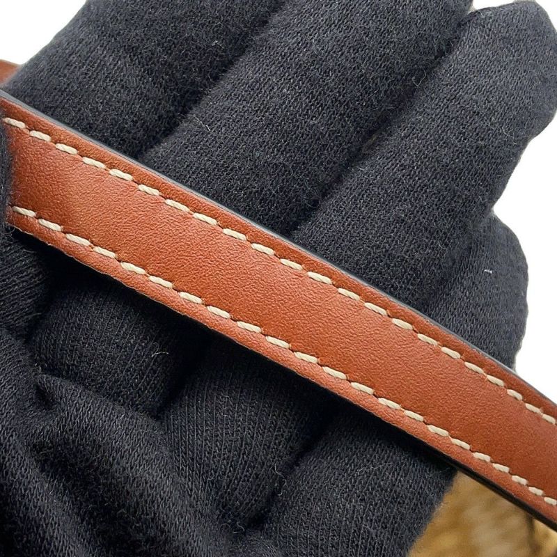 ロエベ トートバッグ アナグラム バスケットバッグ ラフィア A223099X02 LOEWE かごバッグ