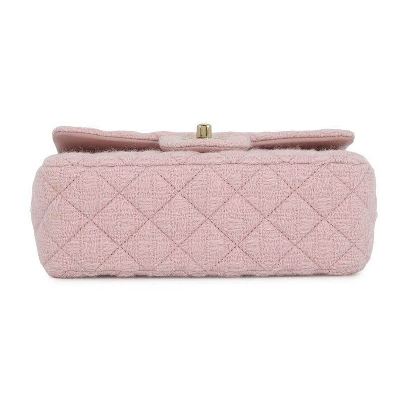 シャネル チェーンショルダーバッグ ミニ マトラッセ 20 ココマーク ツイード A69900 CHANEL