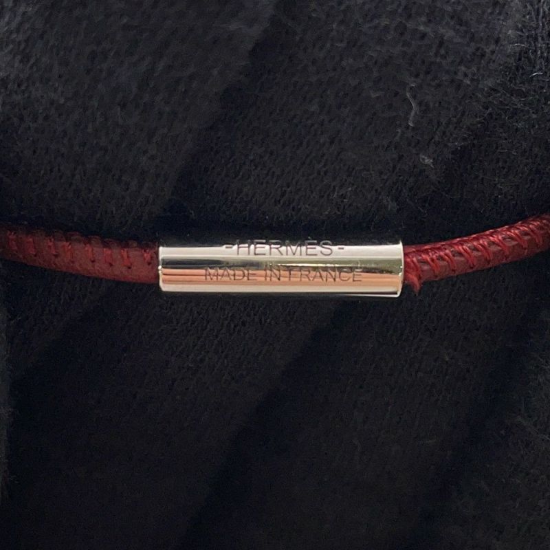 エルメス ネックレス タッタソール タトゥアージュGM ルージュグレナ/シルバー金具 HERMES アクセサリー