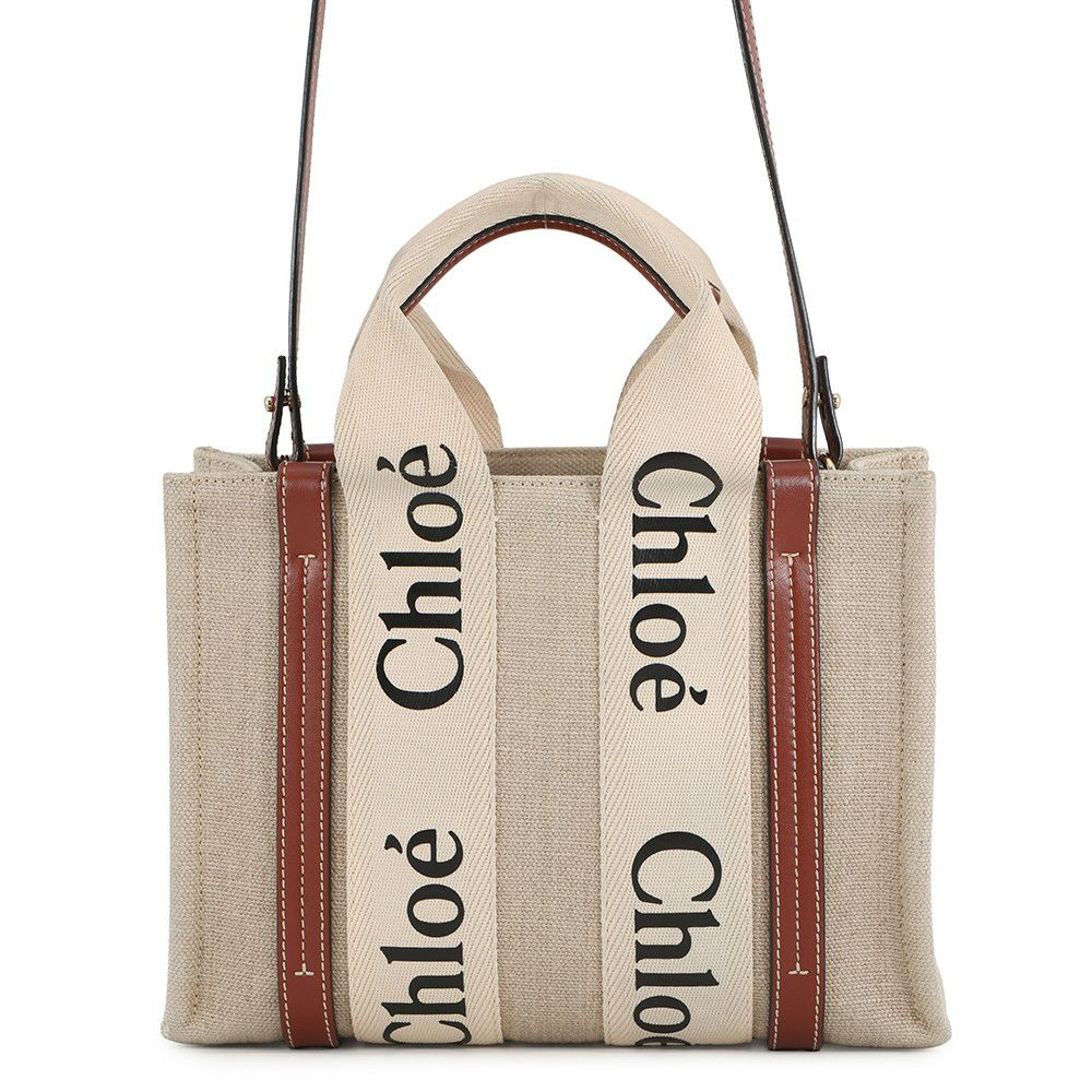 クロエ ハンドバッグ ウッディ トート スモール キャンバス CHC22AS397I2690U Chloe 2way