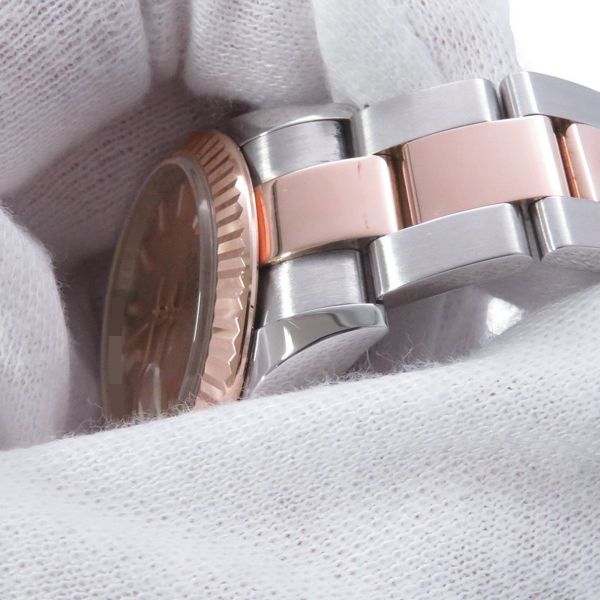 ロレックス レディ デイトジャスト SS/K18PG 279171 ROLEX 腕時計 ロゼ文字盤