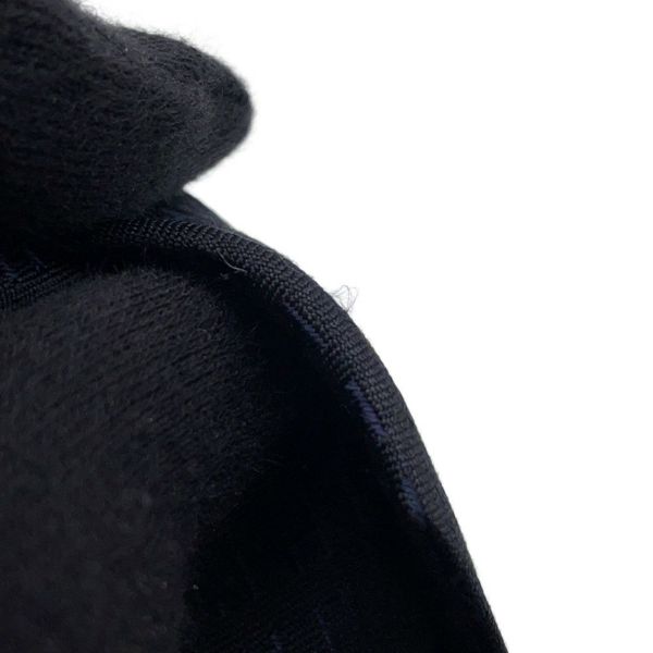 エルメス ネクタイ ファソネH  バイカラー シルク HERMES タイ メンズ 黒