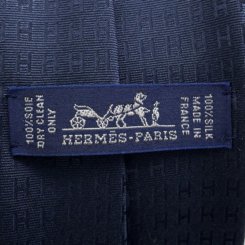 エルメス ネクタイ ファソネH  シルク HERMES タイ メンズ