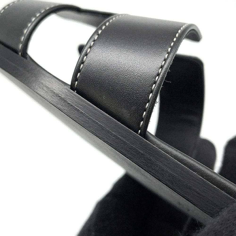 エルメス サンダル オラン レザー レディースサイズ38 1/2 HERMES 靴 黒