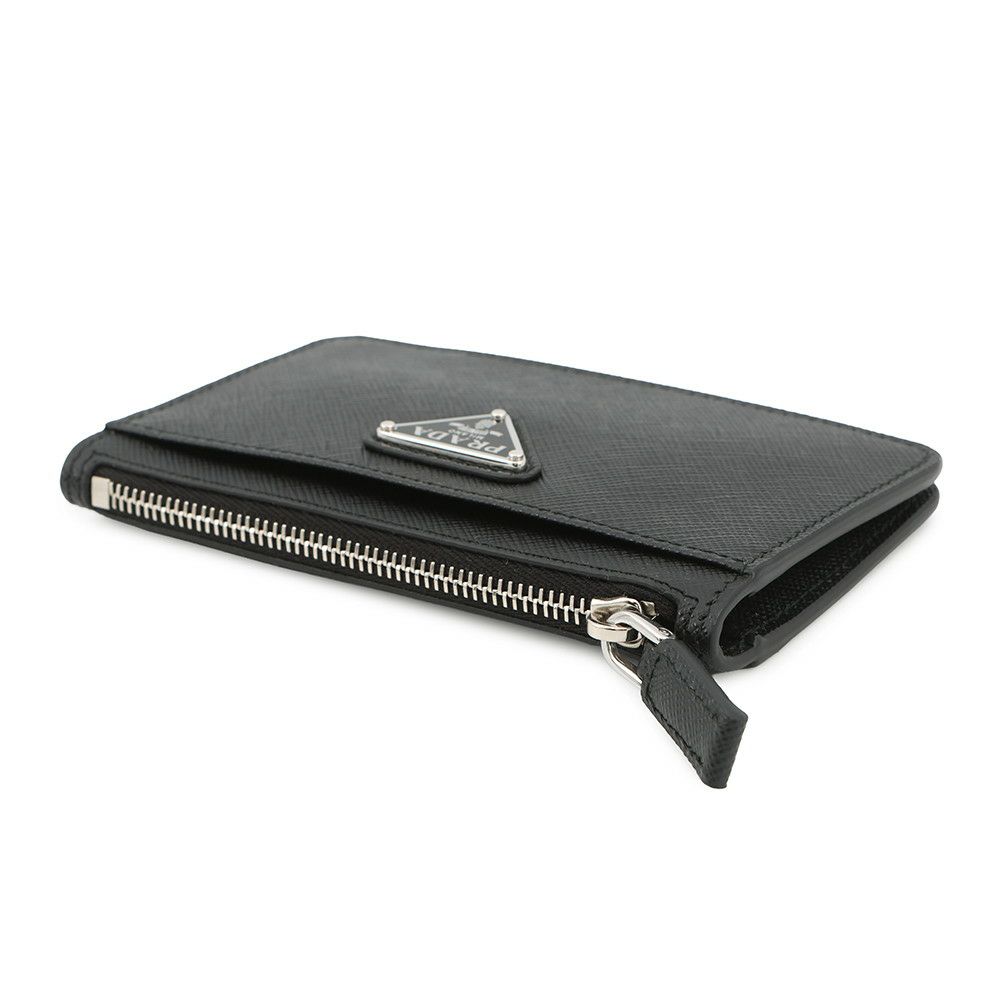 プラダ コインケース サフィアーノ トライアングル ロゴ 2MC084 PRADA 財布 黒