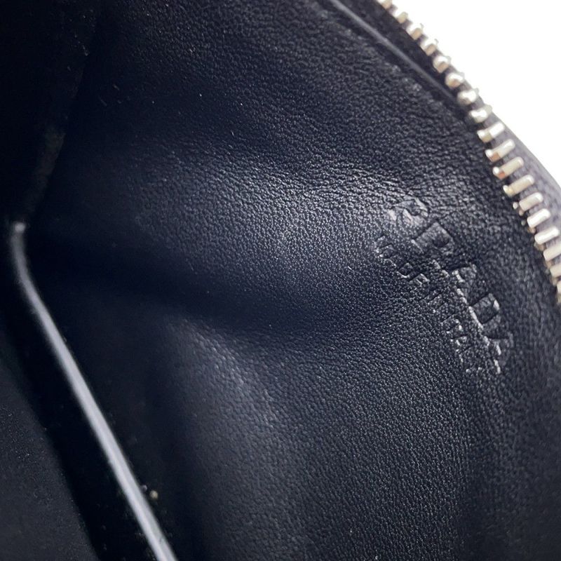プラダ コインケース サフィアーノ トライアングル ロゴ 2MC084 PRADA 財布 黒