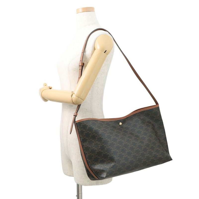 セリーヌ ショルダーバッグ トリオンフ ワンショルダー PVC/レザー 123912GXC.04LU CELINE ソフトショッパーバッグ