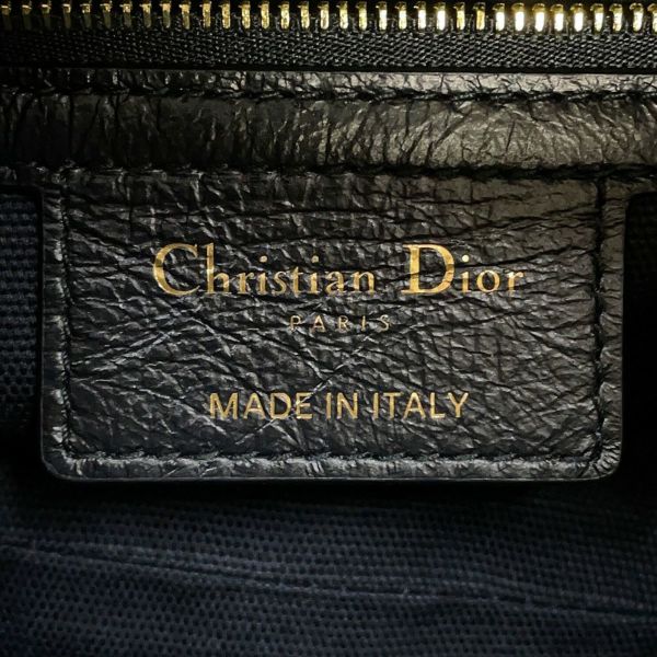 クリスチャン・ディオール ショルダーバッグ フラット マクロカナージュ D-Journey バッグ スモール ワンショルダー 黒