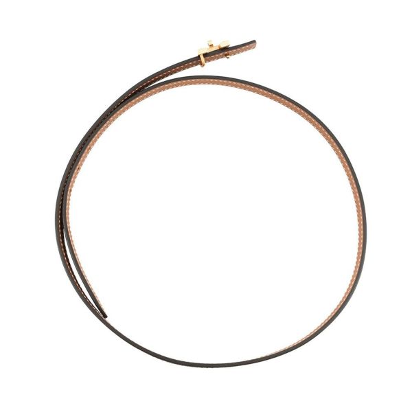 エルメス ベルト ミニH ケリー ターンロックモチーフ ブラック/ゴールド/ゴールド金具 スイフト/エプソン B刻印 サイズ70