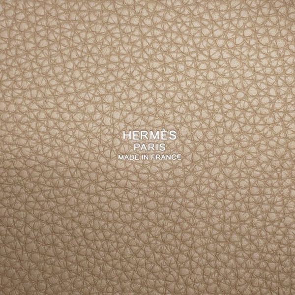 エルメス ハンドバッグ ピコタンロックPM ベージュマルファ/シルバー金具 トリヨンクレマンス K刻印