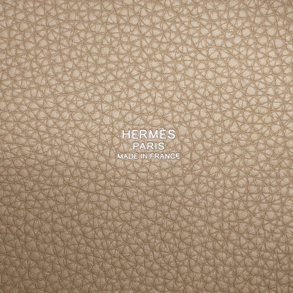 エルメス ハンドバッグ ピコタンロックPM ベージュマルファ/シルバー金具 トリヨンクレマンス K刻印