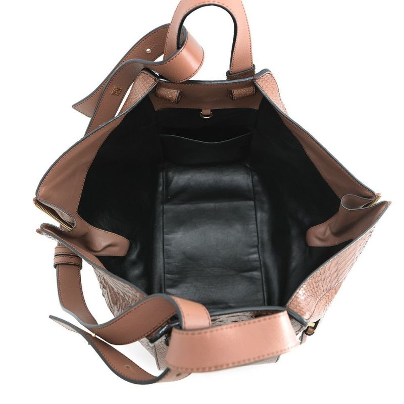 ロエベ ハンドバッグ ハンモック ミディアム パイソン LOEWE 2wayショルダーバッグ