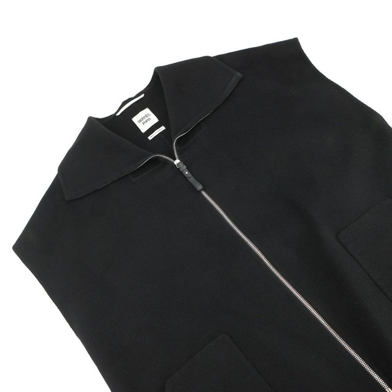 エルメス ベスト ジレ カシミヤ レディースサイズ40 HERMES トップス 黒