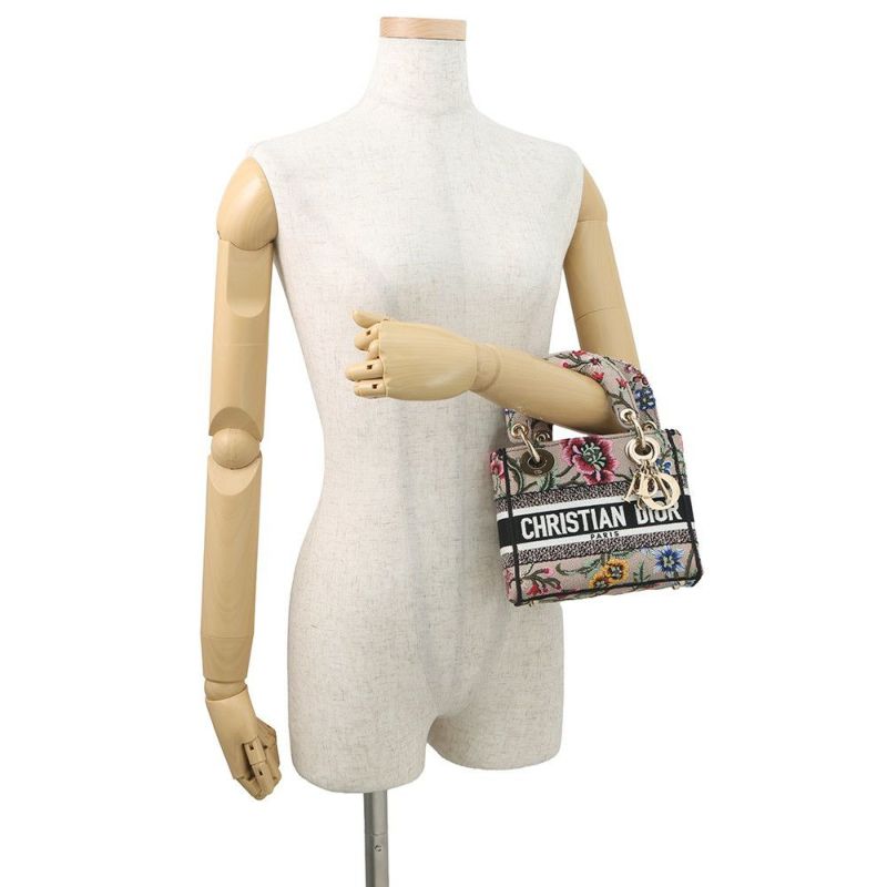 クリスチャン・ディオール ハンドバッグ レディ D-LITE ミニ M0500OEAU Christian Dior 2way 花柄 フラワー