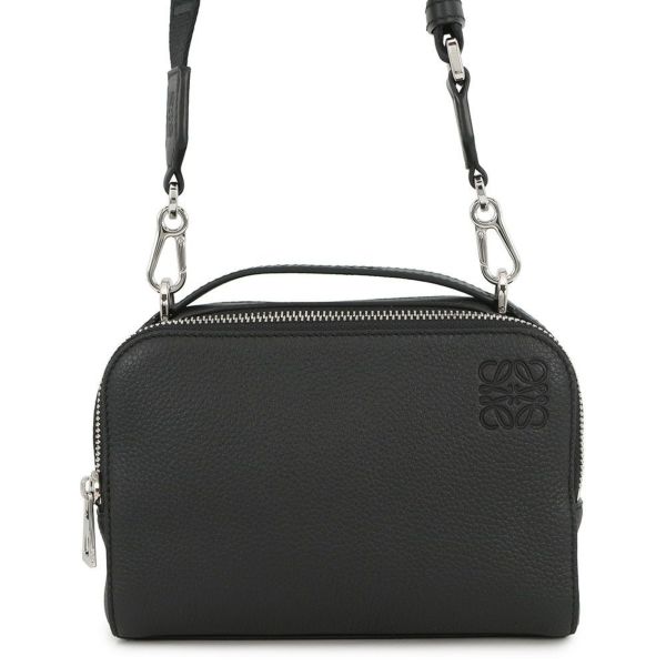 ロエベ ショルダーバッグ クロスボディ カメラバッグ ミニ ソフトグレインカーフレザー C660R41X01 LOEWE 黒