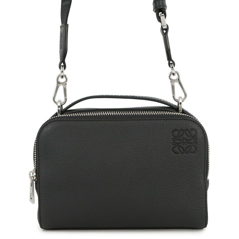 ロエベ ショルダーバッグ クロスボディ カメラバッグ ミニ ソフトグレインカーフレザー C660R41X01 LOEWE 黒