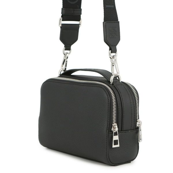 ロエベ ショルダーバッグ クロスボディ カメラバッグ ミニ ソフトグレインカーフレザー C660R41X01 LOEWE 黒