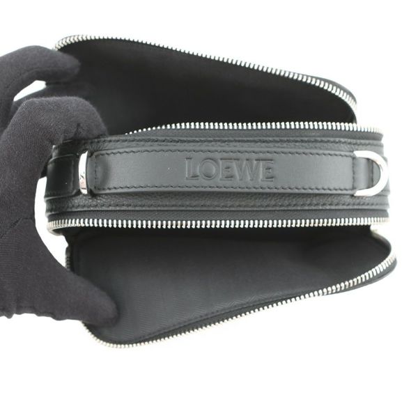 ロエベ ショルダーバッグ クロスボディ カメラバッグ ミニ ソフトグレインカーフレザー C660R41X01 LOEWE 黒