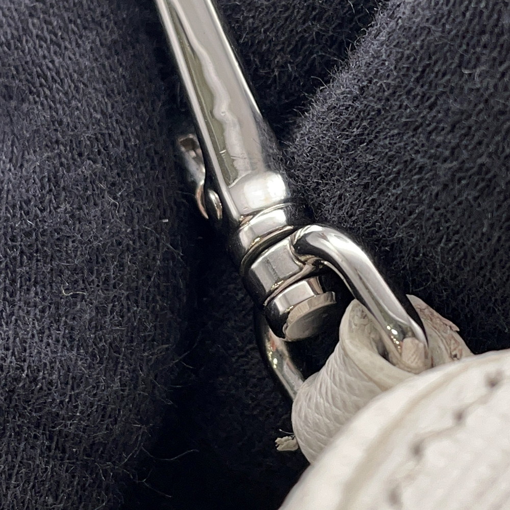 プラダ ポーチ ミニ トライアングルロゴ サフィアーノ 2TT105 PRADA ポシェット 白