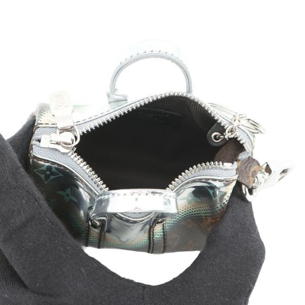 ルイヴィトン バッグチャーム モノグラム/メタリックミラー ミニ・キーポル M01428 LOUIS VUITTON キーホルダー