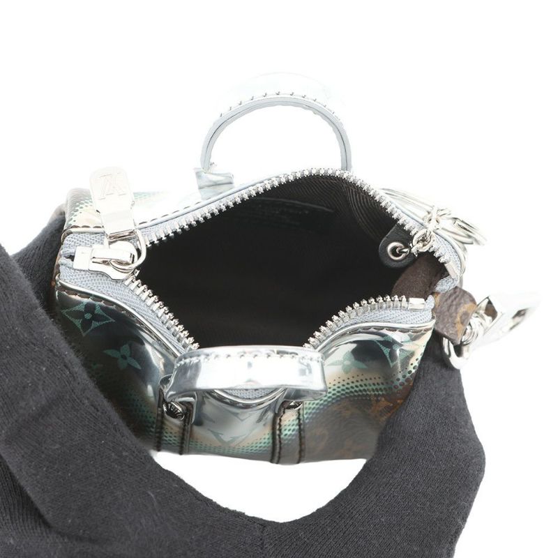 ルイヴィトン バッグチャーム モノグラム/メタリックミラー ミニ・キーポル M01428 LOUIS VUITTON キーホルダー