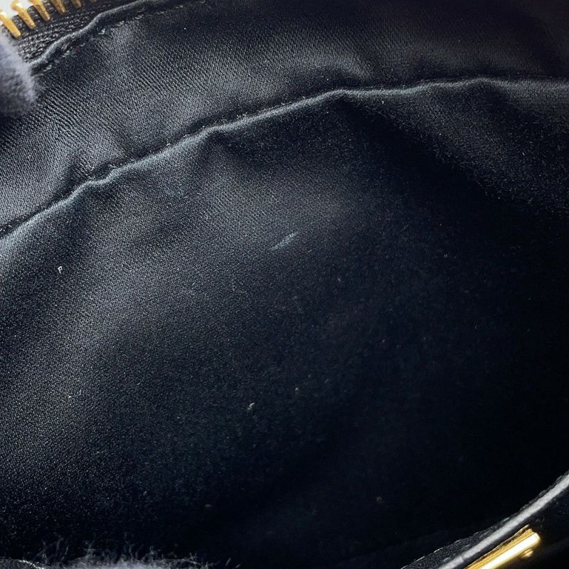 ミュウミュウ チェーンショルダーバッグ マテラッセ ビジュー レザー 5BH118 MIUMIU 黒