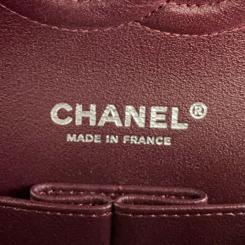 シャネル チェーンショルダーバッグ マトラッセ25 ココマーク ダブルチェーン キャビアスキン A01112 CHANEL 黒