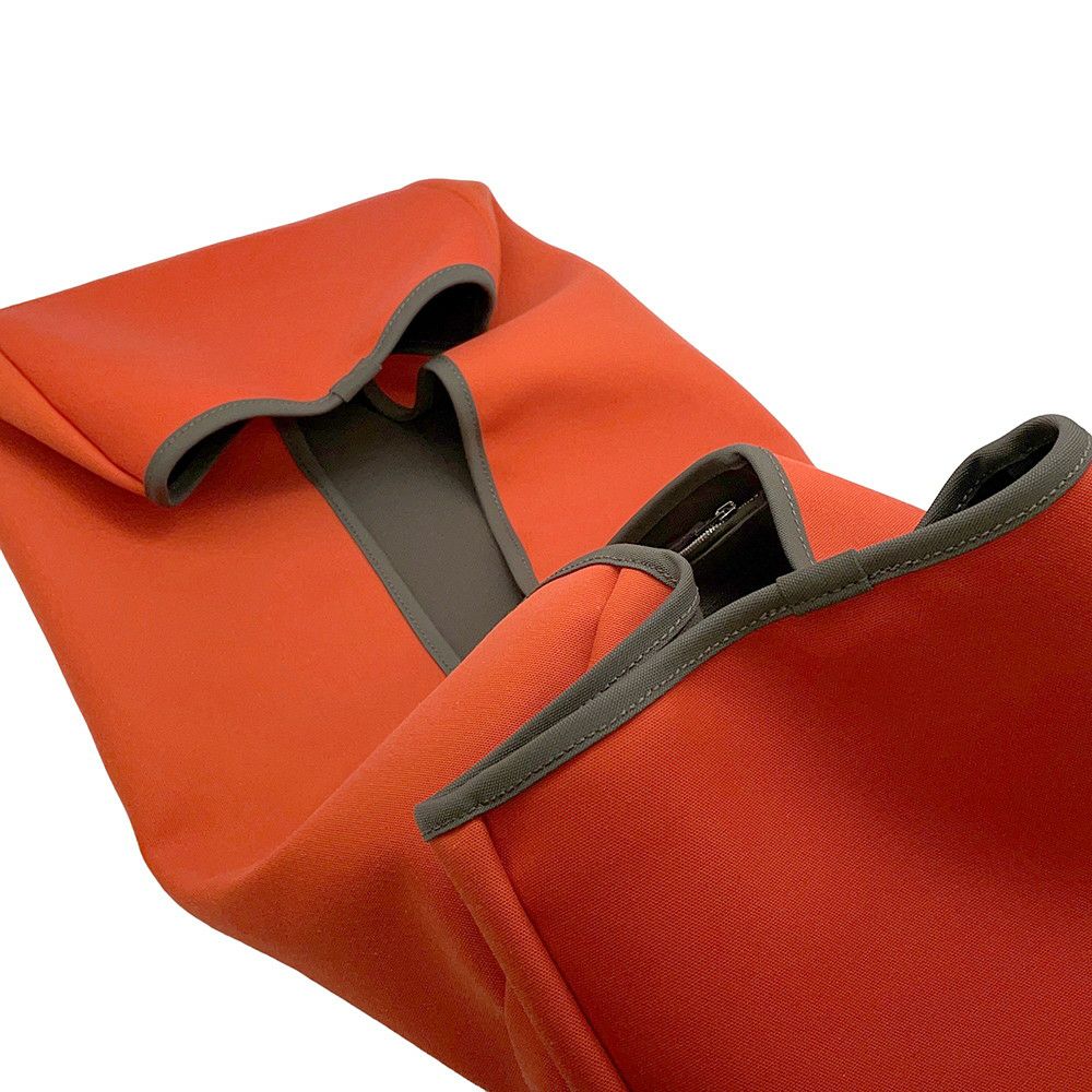 エルメス ボストンバッグ サックドパンサージュ カーキ/シルバー金具 トワルシェブロン/キャンバス X刻印 ブーツ＆ヘルメットバッグ