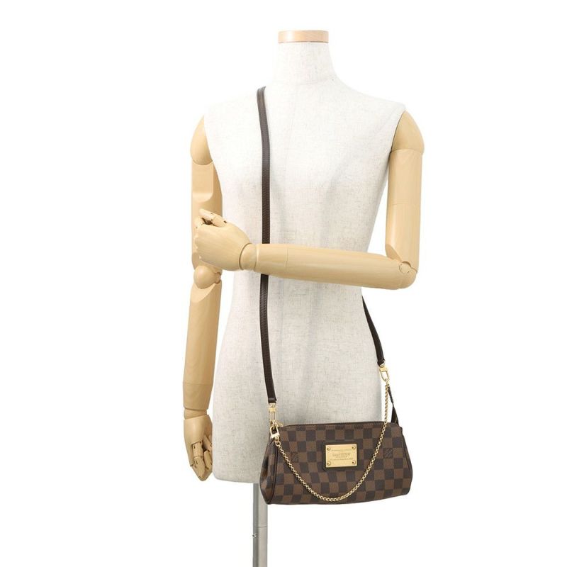 ルイヴィトン ショルダーバッグ ダミエ・エベヌ エヴァ N55213 LOUIS VUITTON アクセサリーポーチ 2way