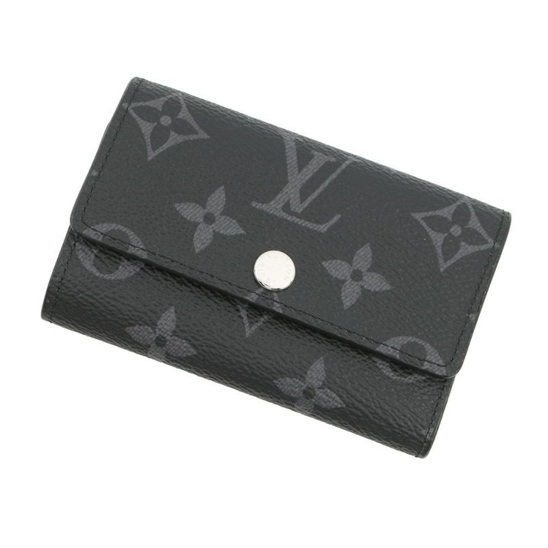 ルイヴィトン キーケース モノグラム・エクリプス ミュルティクレ6 M82603 LOUIS VUITTON 黒 ブラック