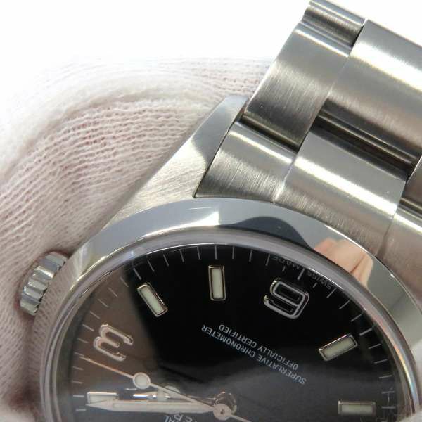 ロレックス エクスプローラー1 Z番 ルーレット 114270 ROLEX 腕時計 黒文字盤