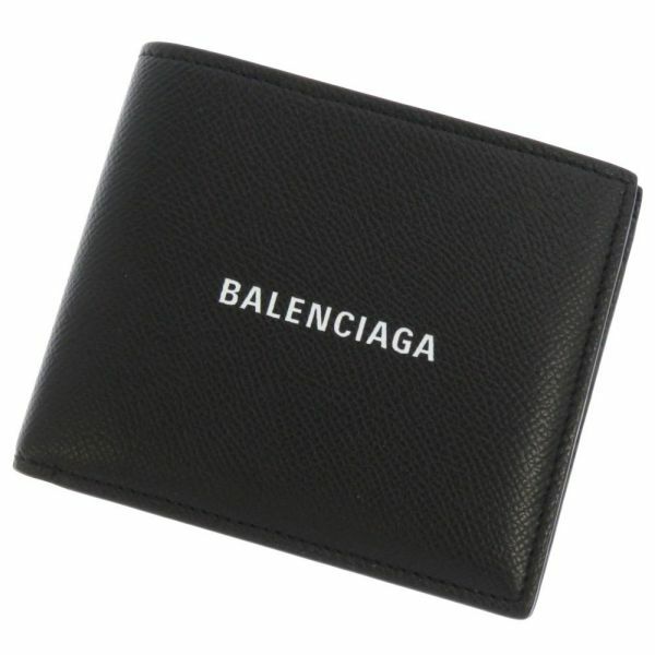 バレンシアガ 二つ折り財布 594549 BALENCIAGA 財布 メンズ ブラック 黒