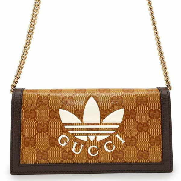 グッチ チェーンウォレット アディダス コラボ GGクリスタル 621892 GUCCI 長財布