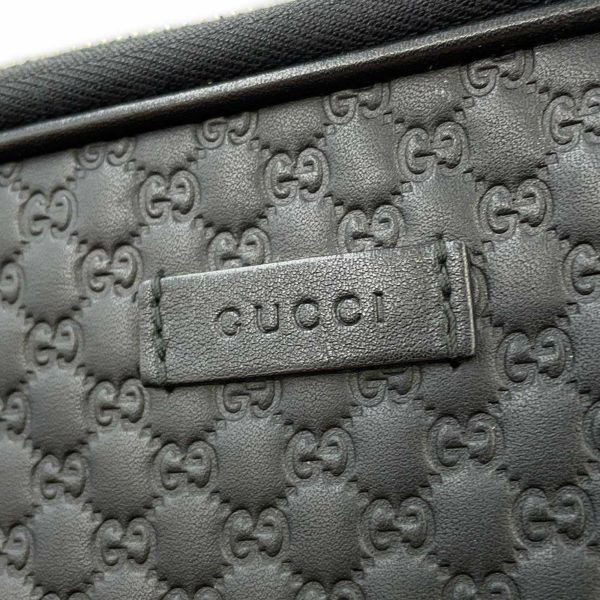 グッチ クラッチバッグ グッチシマ レザー 607726 GUCCI セカンドバッグ 黒 アウトレット品