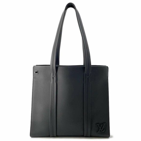 ルイヴィトン トートバッグ グレインレザー トート M57308 LOUIS VUITTON ブラック 黒 アエログラム