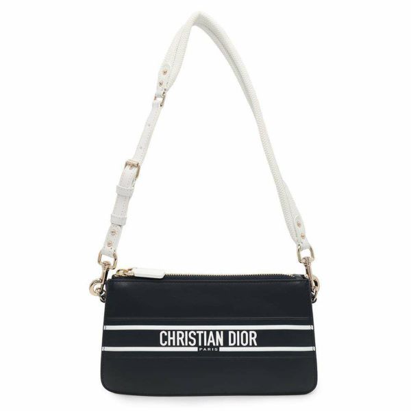 クリスチャン・ディオール ショルダーバッグ ヴァイブ レザー Christian Dior クラッチバッグ ポーチ 白 セール品