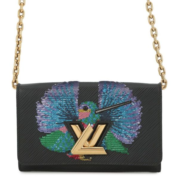 ルイヴィトン チェーンウォレット エピ/スパンコール ポルトフォイユ