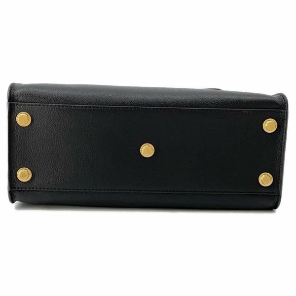 ルイヴィトン ハンドバッグ モノグラム/カーフレザー オンマイサイドMM M53823 LOUIS VUITTON 2wayバッグ 黒 ブラック