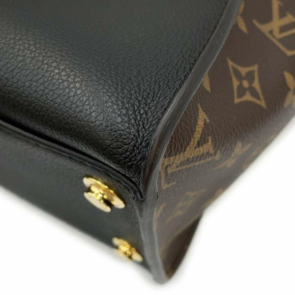 ルイヴィトン ハンドバッグ モノグラム/カーフレザー オンマイサイドMM M53823 LOUIS VUITTON 2wayバッグ 黒 ブラック