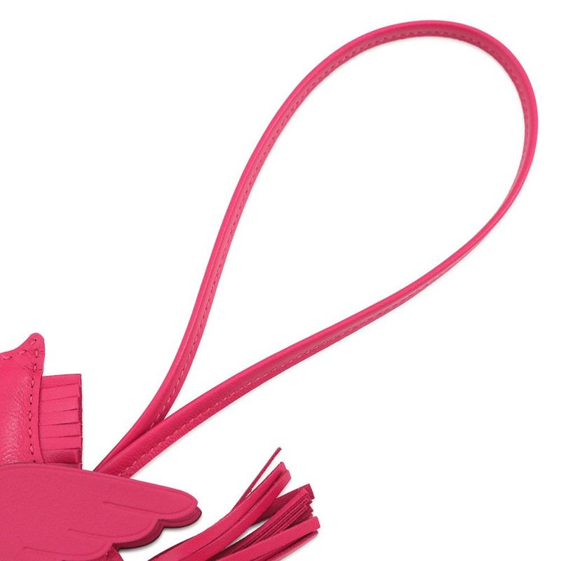 エルメス バッグチャーム ロデオPM ペガサス フランボワーズ ラムスキン K刻印