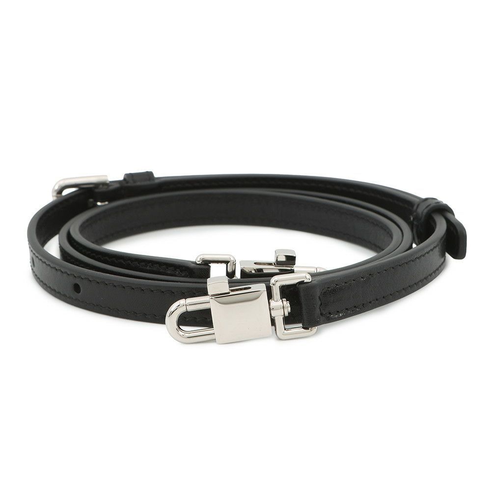 ドルチェ＆ガッバーナ ショルダーバッグ レオパード ハラコ レザー DOLCE&GABBANA 黒