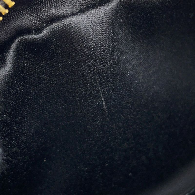 ミュウミュウ ウエストポーチ ロゴ レザー MiuMiu ボディバッグ 黒