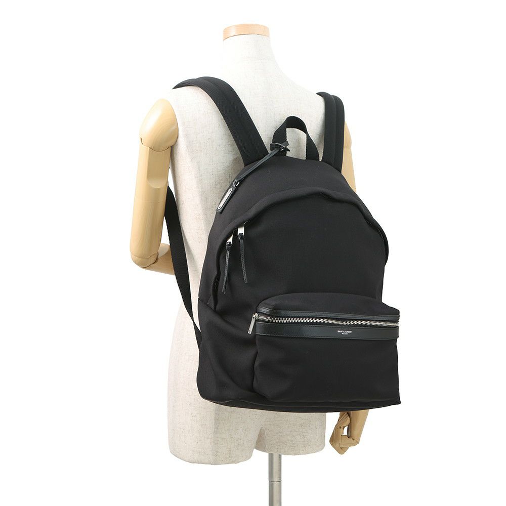 サンローランパリ バックパック シティ サンローラン キャンバス 534967 SAINT LAURENT PARIS リュックサック 黒