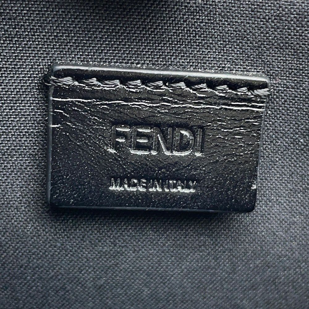 フェンディ クラッチバッグ タロアウトコラボ ズッカ柄 PVC/レザー 7N0134FENDI 白 黒