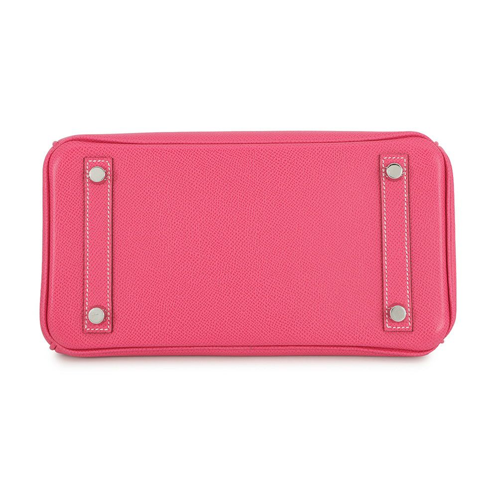 エルメス バーキン25 キャンディ ローズティリアン/トスカ/シルバー金具 エプソン □O刻印 HERMES Birkin ハンドバッグ