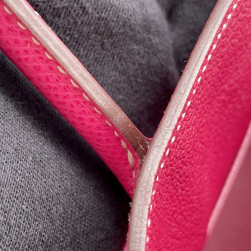 エルメス バーキン25 キャンディ ローズティリアン/トスカ/シルバー金具 エプソン □O刻印 HERMES Birkin ハンドバッグ